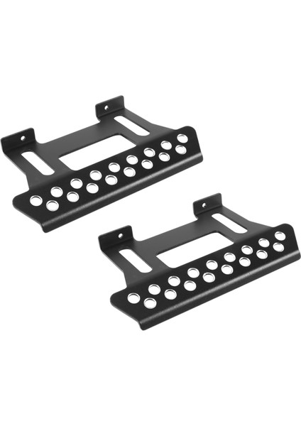 2 Adet Metal Yan Pedal Plakası Eksenel SCX10 Yan Basamak Kaydırıcılar 1:10 Ölçekli Rc Paletli Araba Parçası Siyah (Yurt Dışından)