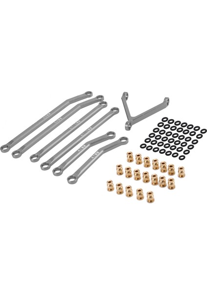 Cnc Alüminyum Yüksek Gümrükleme Şasi Bağlantıları Çubuk 1/24 Rc Paletli Araba Eksenel SCX24 AXI90081 Sürgü Yükseltme Parçaları, 3 (Yurt Dışından)