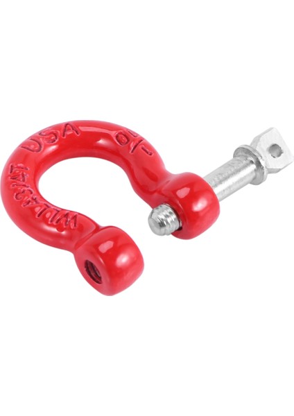 Adet Metal Tampon D-Ring Kırmızı Çekme Kancası Römork Kurtarma Kancası 1/10 Rc Paletli Araba Traxxas Trx4 Eksenel SCX10 Yükseltme Parçaları (Yurt Dışından)