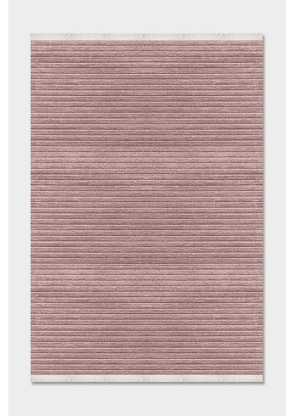 Lidya Kiremit Pamuk Dokuma Yumuşak Halı | Kaymaz Tabanlı, Yıkanabilen Modern Tasarımlı Kilim
