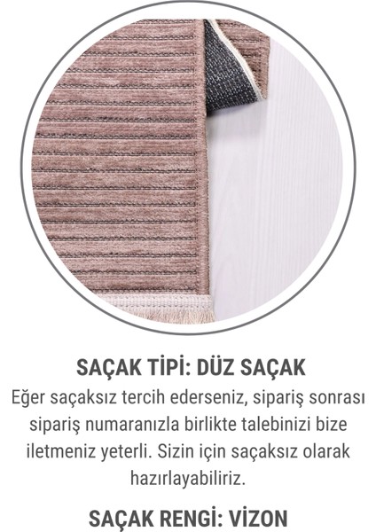Lidya Kiremit Pamuk Dokuma Yumuşak Halı | Kaymaz Tabanlı, Yıkanabilen Modern Tasarımlı Kilim