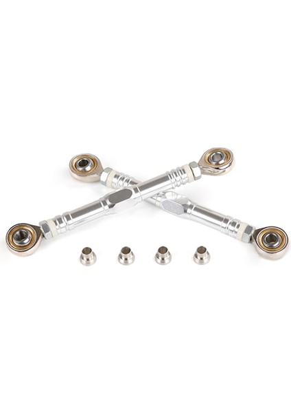 Cnc Metal Direksiyon Çekme Çubuğu Seti 1/5 Losı 5ıve-T 5t Rovan Lt Rc Oyuncak Arabalar Parçaları, Gümüş (Yurt Dışından)