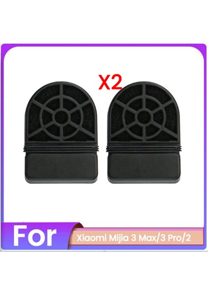 2pcs Vakum Filtre Aksesuarları Xiaomi Mijia 3 Max 3 Pro 2 Kat Yüzbaşı Aksesuarları Yedek Parçaları (Yurt Dışından)