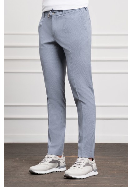 Erkek Mavi Poliviskon Trend Ipli Jogger Slim Fit Dar Kesim Spor Pantolon fiyatları