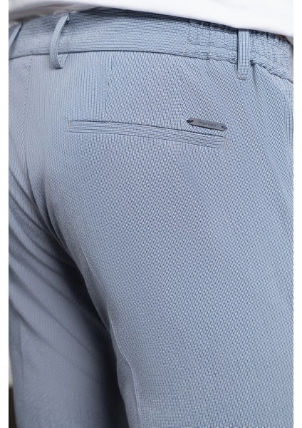 Erkek Mavi Poliviskon Trend Ipli Jogger Slim Fit Dar Kesim Spor Pantolon fırsatları