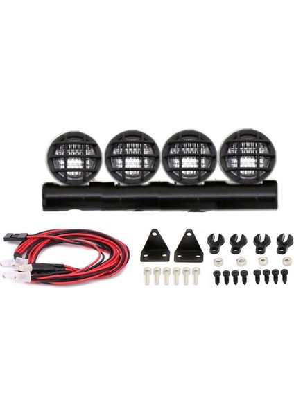 Rc Araba LED Tavan Lambası Işık Çubuğu 1/24 Rc Paletli Araba SCX24 90081 AXI00001 Yükseltme Parçaları Aksesuarları (Yurt Dışından)