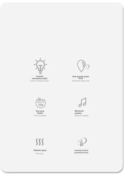 Bluetooth Hoparlör Nemlendirici ve Atmosfer Işığı Ev Kullanımı Feng Shui Dekorasyon Hava Nemlendirici (Yurt Dışından) fırsatları