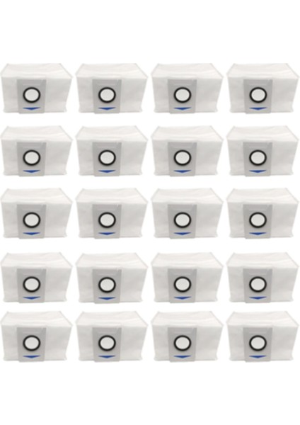 20 Adet Toz Torbası Değiştirme Ecovacs Deebot X1 Omnı Turbo Elektrikli Süpürge Yüksek Kapasiteli Sızdırmaz Toz Torbası Aksesuarları (Yurt Dışından)