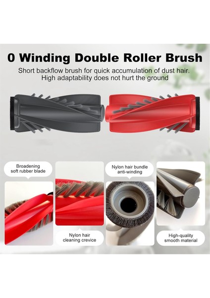 Roborock Qrevo Curve/qrevo EDGE/P20 Pro Roller Yan Fırçalar Hepa Filtre Mop Bez Tuz Torbaları Yedek Parçalar (Yurt Dışından)