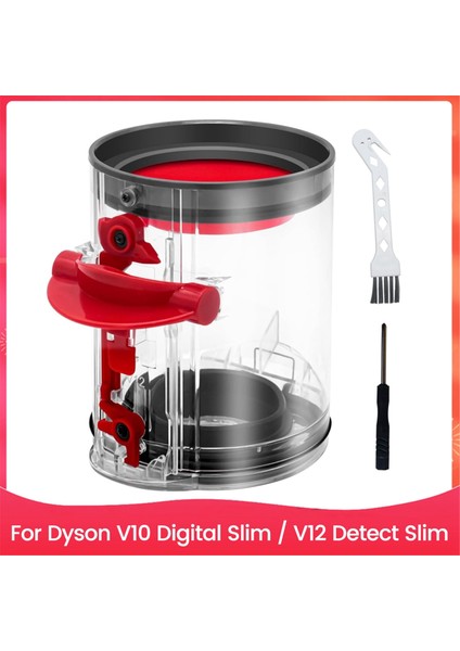Dyson V10 Digital Slim / V12 Detect Slim Vakum Haznesi Için Toz Haznesi Büyük Hazne Vakum Toz Kovası Parça No. 965272-01 (Yurt Dışından)