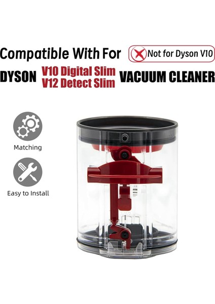 Dyson V10 Digital Slim / V12 Detect Slim Vakum Haznesi Için Toz Haznesi Büyük Hazne Vakum Toz Kovası Parça No. 965272-01 (Yurt Dışından) fiyatları