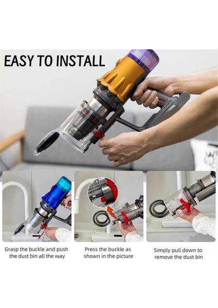 Dyson V10 Digital Slim / V12 Detect Slim Vakum Haznesi Için Toz Haznesi Büyük Hazne Vakum Toz Kovası Parça No. 965272-01 (Yurt Dışından) indirimleri
