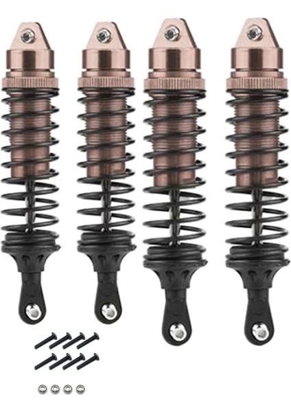 Traxxas Slash Için Rc Araba Ön Arka Şoklar 4x4 727 1/10 Rc Model Araba Amortisör Parçası-Titanyum Renk SLA014 SLA015 (Yurt Dışından)