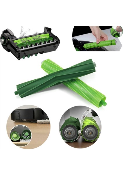 Irobot Roomba Combo J7+/j7 Plus Robot Süpürge Için Yedek Parçalar Kauçuk Fırçalar + Paspas Pedleri + Hepa Filtreler (Yurt Dışından) modelleri