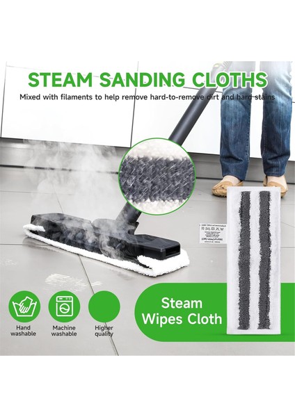 Karcher Buharlı Temizleyici Easyfix Sc2 Sc3 Sc4 Sc5 Aksesuarları, Mikrofiber Bez Seti ve Zemin Nozulu Yuvarlak Fırçalar (Yurt Dışından) fırsatları