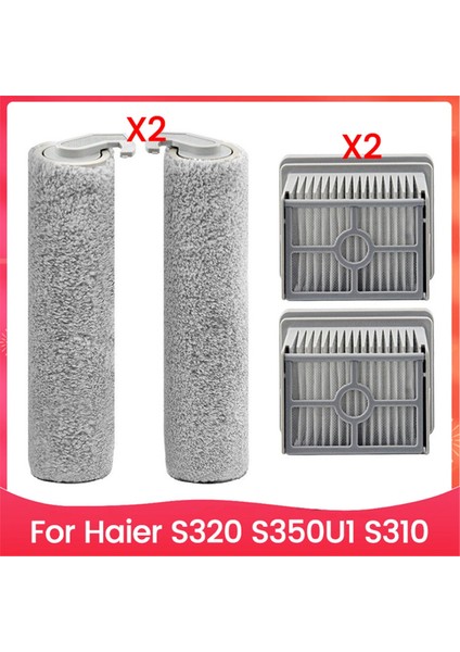 Haier S320 S350U1 S310 Zemin Fırçalama Makinesi Aksesuarları Yedek Parçaları Için 4 Adet Fırça ve Filtre Seti (Yurt Dışından)