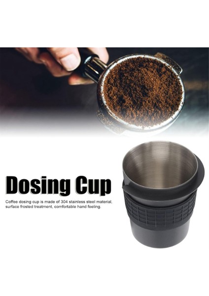 Kahve Dozaj Kabı Paslanmaz Çelik Kahve Dozaj Kabı Kahve Kahve Makinesi Aksesuarları Kokulu Kokulu Kap 58MM (Yurt Dışından)