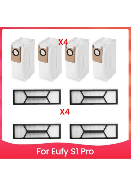 Eufy S1 Pro Vakum Parçaları Hepa Filtre Toz Torbası Yedek Aksesuarları (Yurt Dışından)