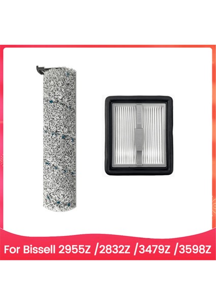 Bissell 2955Z 2832Z Için 2pcs Roller Fırça ve Filtre Kiti 3479Z 3598Z Zemin Yarata Aksesuarları Yedek Parçalar (Yurt Dışından)