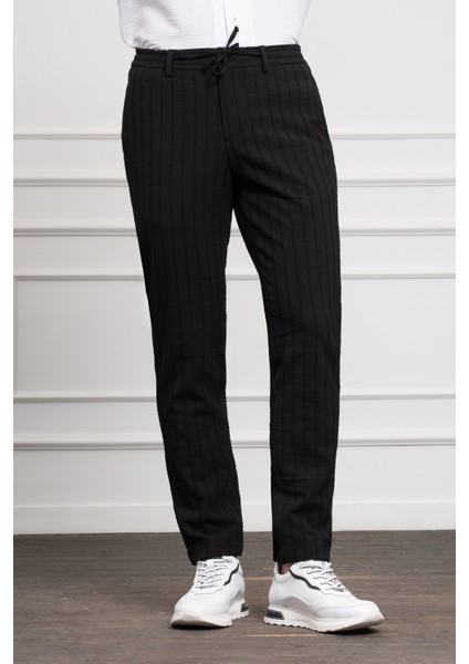 Erkek Siyah Poliviskon Jogger Dynamic Fit Rahat Kesim Pantolon fiyatları