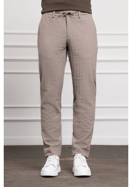 Erkek Vizon Poliviskon Jogger Dynamic Fit Rahat Kesim Pantolon