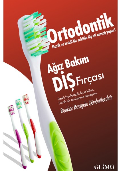 Ortodontik Ağız Bakım Diş Fırçası