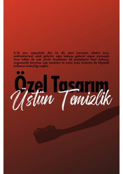 Ortodontik Ağız Bakım Diş Fırçası
