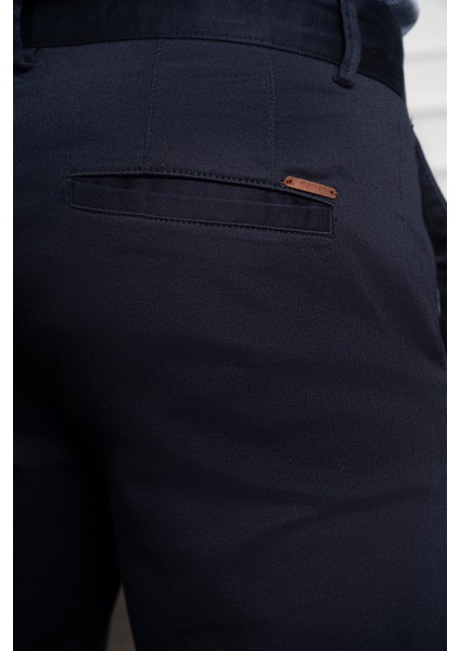 Erkek Lacivert Slim Fit Dar Kesim Chino Pantolon indirimleri
