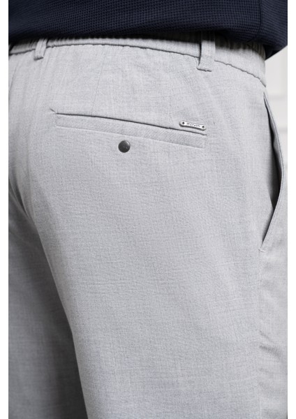 Erkek Gri Slim Fit Dar Kesim Ipli Jogger Pantolon indirimleri