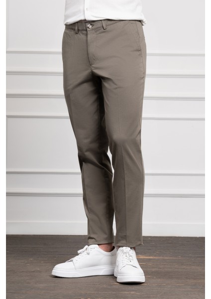 Erkek Yeşil Dynamic Fit Chino Pantolon