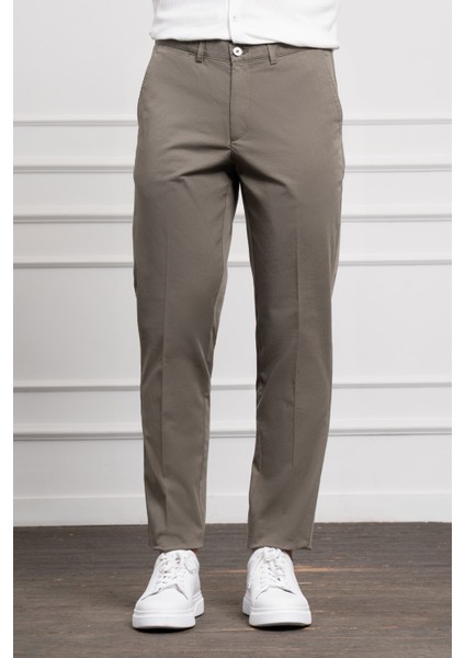 Erkek Yeşil Dynamic Fit Chino Pantolon