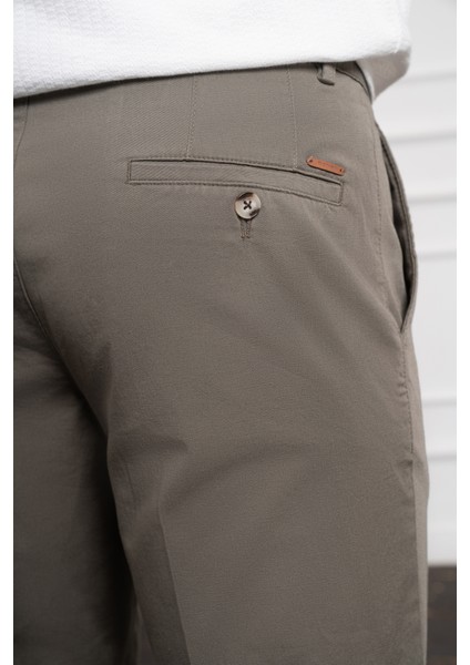 Erkek Yeşil Dynamic Fit Chino Pantolon