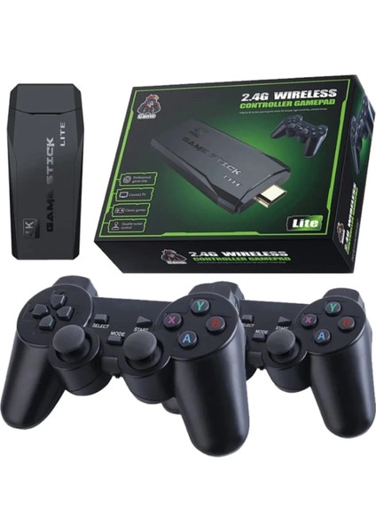 M8 64GB Dual Pad 4K Game Stick - Siyah Ynsmr