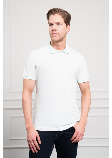 Erkek A. Mavi Basic Polo Yaka Dynamic Fit T-Shirt