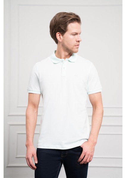 Erkek A. Mavi Basic Polo Yaka Dynamic Fit T-Shirt
