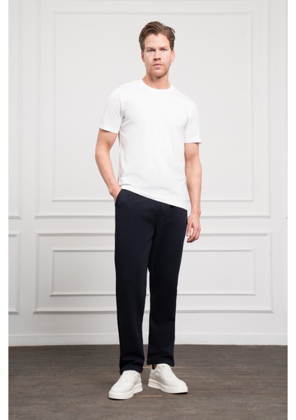 Erkek Ekru Basic Bisiklet Yaka Dynamic Fit Pamuk T-Shirt fiyatları