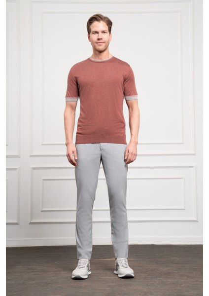 Erkek Kiremit Trend Polo Yaka Dinamik Fit Rahat Kesim T-Shirt fiyatları