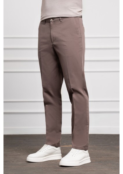 Erkek Kahve Dynamic Fit Chino Pantolon fiyatları