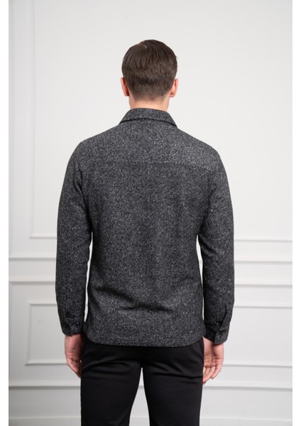 Erkek Siyah Worker Dynamic Fit Rahat Kesim Gömlek Ceket indirimleri