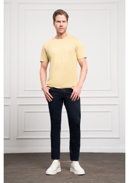 Erkek Yeşil Trend Dinamik Fit Bisiklet Yaka T-Shirt fiyatları