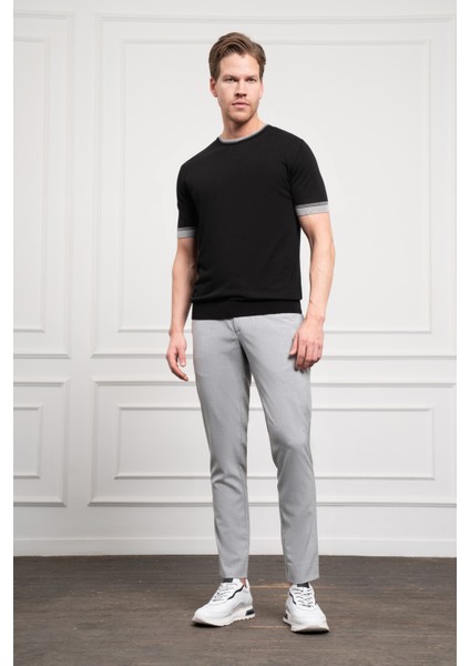 Erkek Siyah Trend Polo Yaka Dinamik Fit Rahat Kesim T-Shirt fiyatları