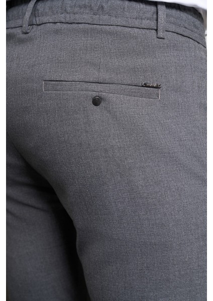 Erkek Gri Slim Fit Jogger Pantolon fırsatları