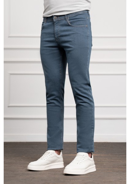 Erkek Marine Jean Slim Fit Dar Kesim Pantolon fiyatları