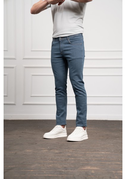 Erkek Marine Jean Slim Fit Dar Kesim Pantolon modelleri