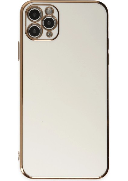 Iphone 11 Pro Max Kılıf Volet Silikon - Beyaz Bstmy
