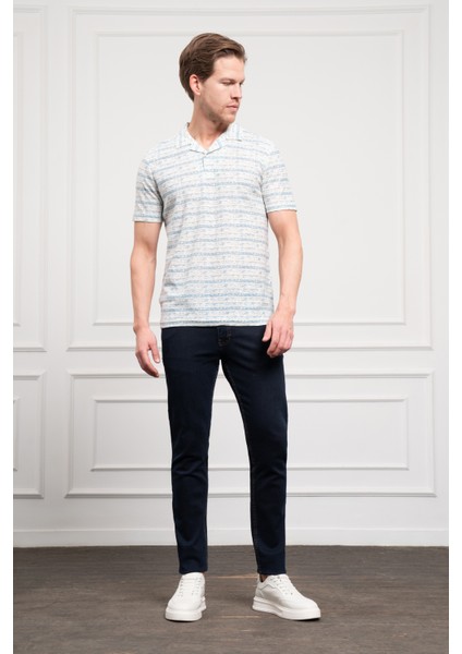 Erkek Mavi Trend Dynamic Fit Rahat Kesim Polo Yaka T-Shirt