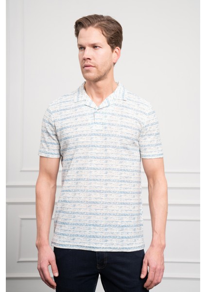 Erkek Mavi Trend Dynamic Fit Rahat Kesim Polo Yaka T-Shirt