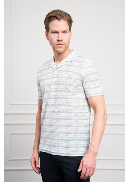 Erkek Mavi Trend Dynamic Fit Rahat Kesim Polo Yaka T-Shirt