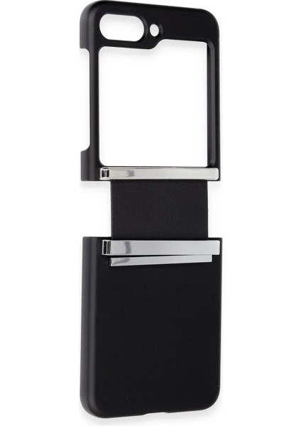 Samsung Galaxy Z Flip 5 Kılıf Belt Flip Kapak - Siyah Ynsmr