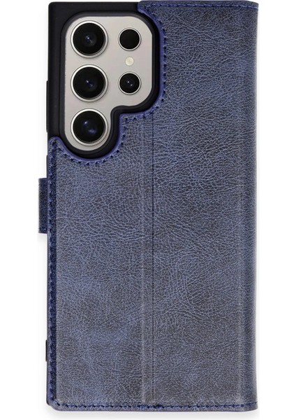 Samsung Galaxy S24 Ultra Kılıf Trend S Plus Kapaklı Kılıf - Lacivert Ynsmr